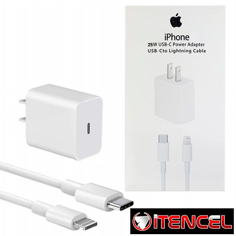 Cargador y cable de 20W a 30W para Android y iPhone de carga rápida marca Samsung y Apple