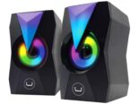Bocinas RGB para PC con control de volumen y salida Jack 3.5mm y USB