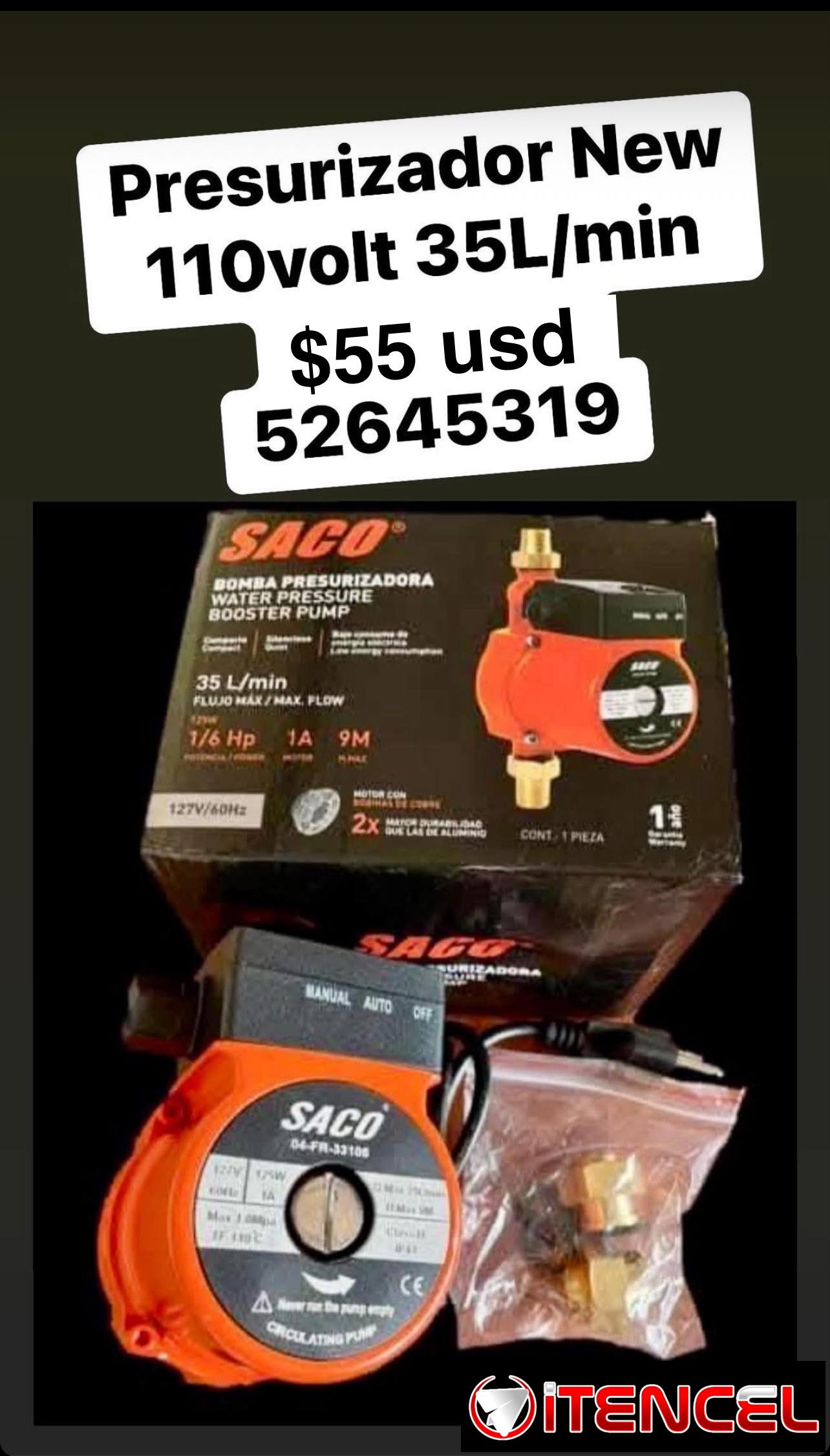 Presurizador de Agua marca SACO New a estrenar !