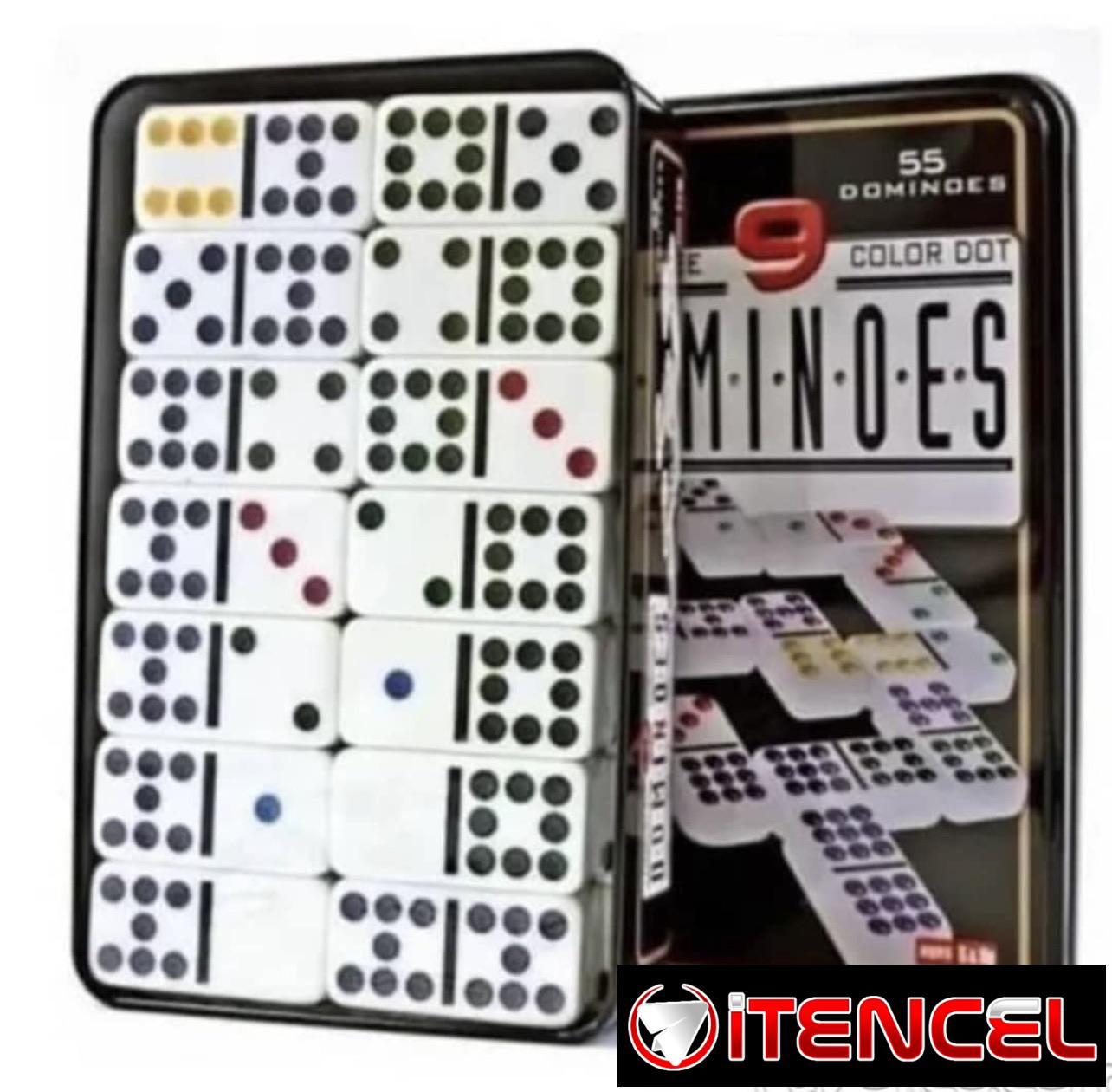 Juego de Dominó 55 fichas, hasta el doble 9 New en su caja sellado !