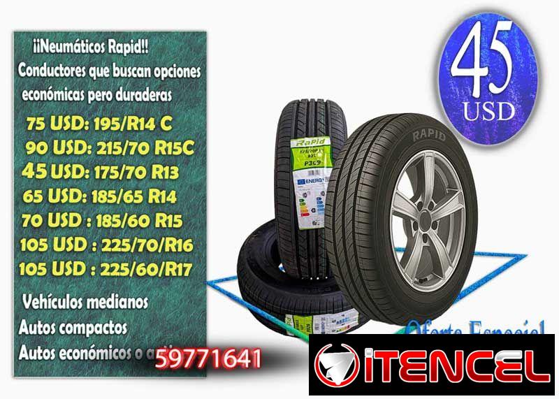 Neumáticos para Autos RAPID. Varios modelos. Agarre y seguridad en cada curva, rendimiento y precio de lujo. Los mejores precios.