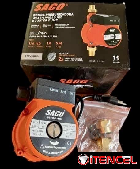 Presurizador marca SACO 35L/min 125W