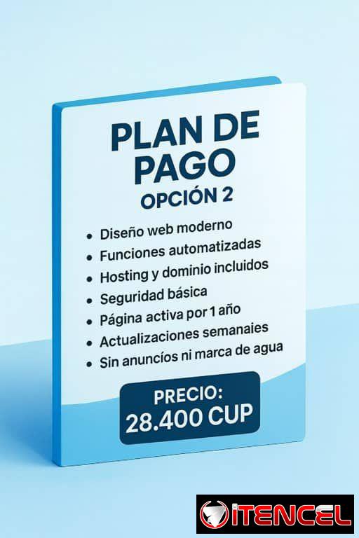 Creación de páginas webs a negocios cubanos desde un plan gratuito hasta una oferta de solo 3700 cup …