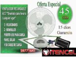 Ventilador recargable diseñados para llevar a cualquier lugar, con panel solar Ideales para la playa, campismo, terraza o donde no