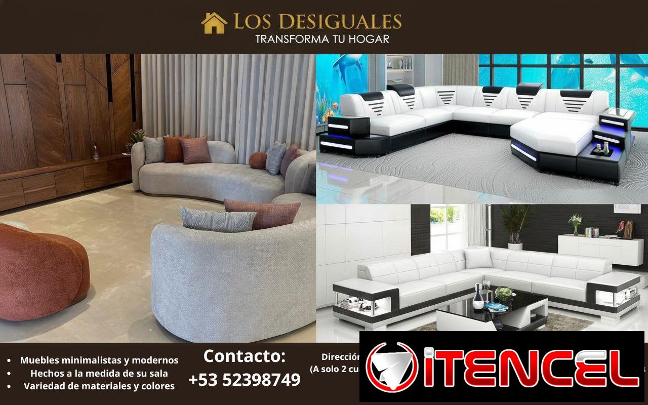 Muebles modernos, minimalistas y tapizados