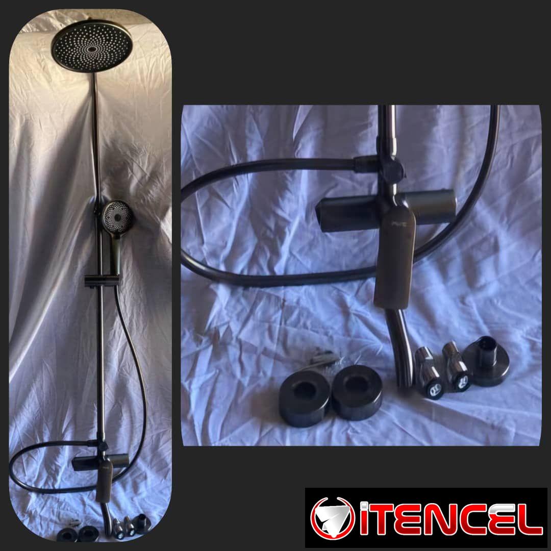 Juegos de baño, duchas de hidromasaje, duchas torres con varias tiros de agua