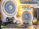 VENTILADOR PORTÁTIL RECARGABLE BRAVOKING DE 7 PULGADAS, MODELO FD18-BX