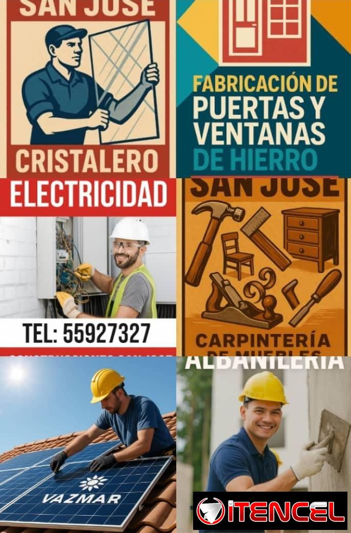 Servicio Integrar. Plomeria. Herrería. Albañil. Carpintero. Electricista