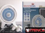 VENTILADOR PORTÁTIL RECARGABLE BRAVOKING DE 7 PULGADAS, MODELO FD18-BX