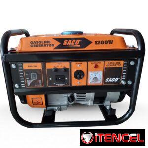 *Generador eléctrico a gasolina Saco de 1200W*