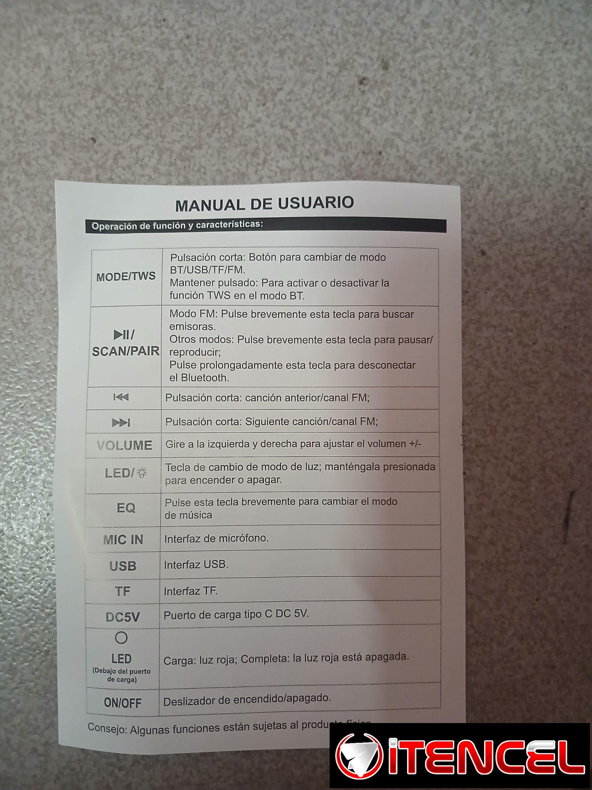 BOCINA GRANDE MARCA BRAVOKING, MODELO CS-8309