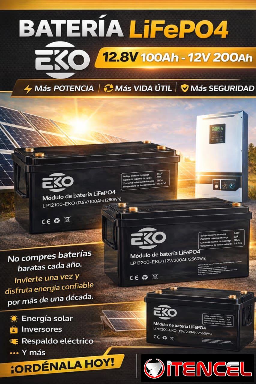 Baterías lifepo4 marca EKo