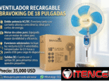 NUEVO Ventilador Recargable BRAVOKING de 18 Pulgadas