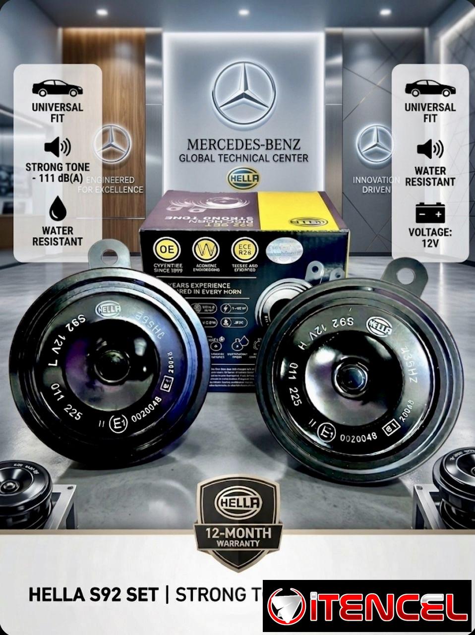 Juegos de Pitos ó Claxon HELLA S92 Originales !!!