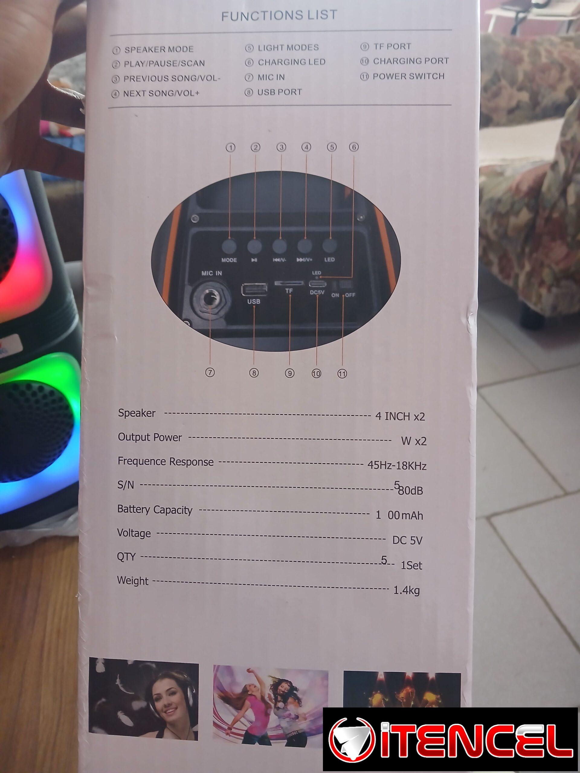 BOCINA PEQUEÑA MARCA BRAVO KING