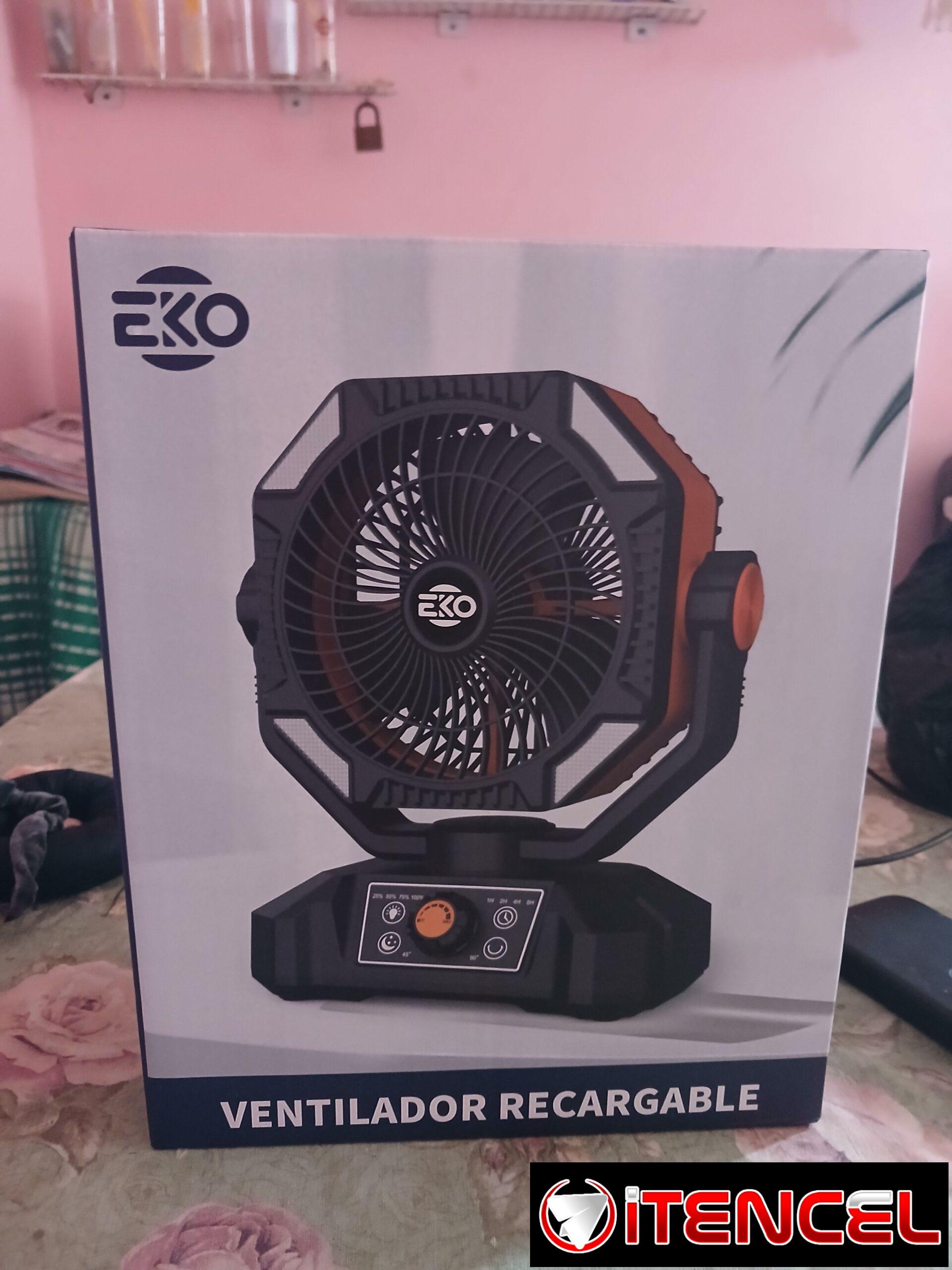 🔋🌬️ ¡VENTILADOR RECARGABLE EKO CON CONTROL REMOTO! 🌬️🔋