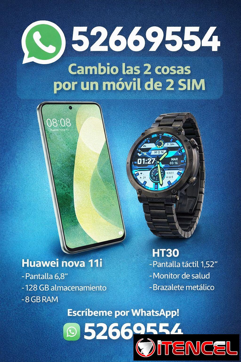 Cambio Huawei Nova 11i + Smartwatch. Por un Móvil que me interese