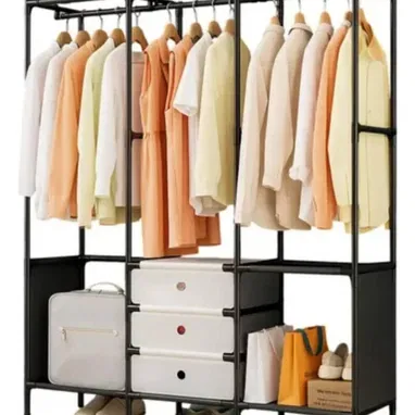 💜Armario Abierto / Perchero Doble* Optimiza tu espacio con este mueble versátil y moderno. ✨Precio 50 usd