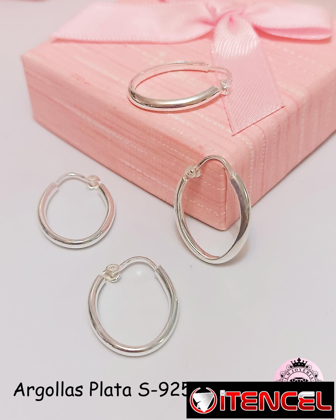 Argollas de Plata S-925. LM joyería.