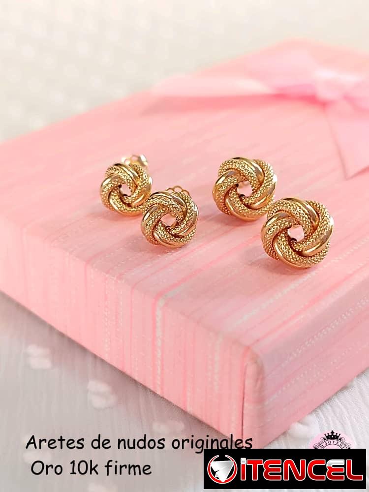 Aretes originales Oro10k. LM joyería. Van Cleef, Nuditos y otros