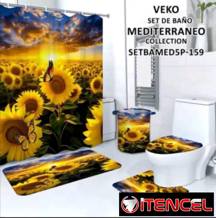 💦Set para baños de 5 piezas 🛀 ✅Diseños tal y como se ve en las fotos 📸