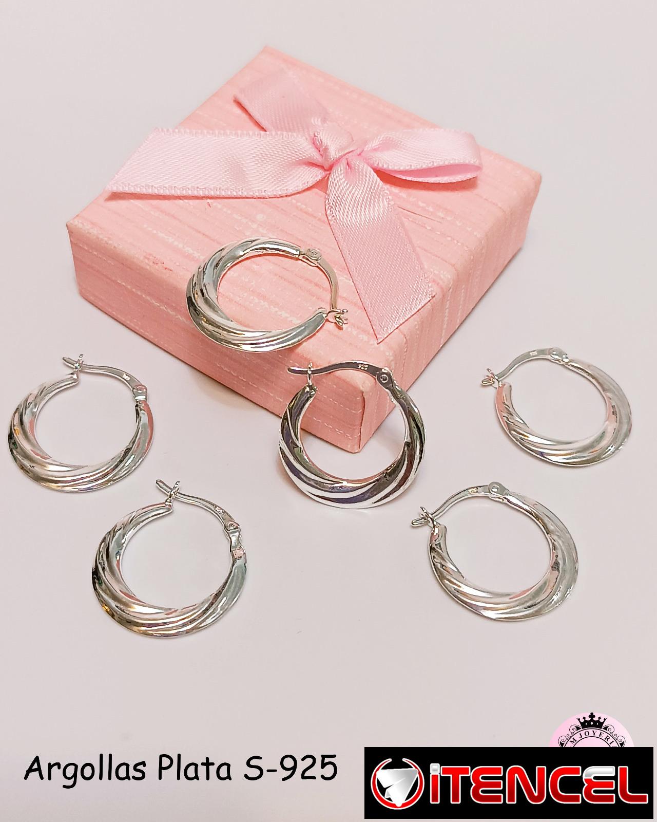 Argollas de Plata S-925. LM joyería.