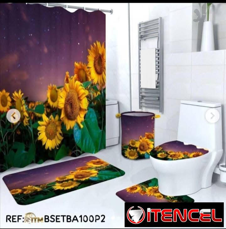 💦Set para baños de 5 piezas 🛀 ✅Diseños tal y como se ve en las fotos 📸