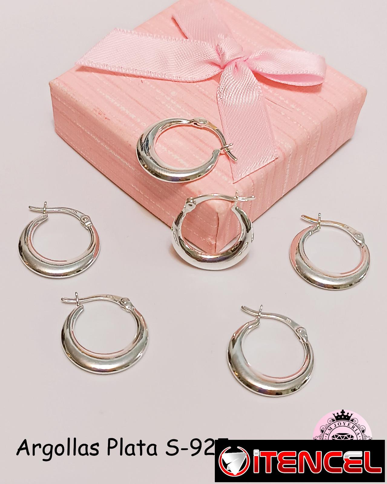 Argollas de Plata S-925. LM joyería.