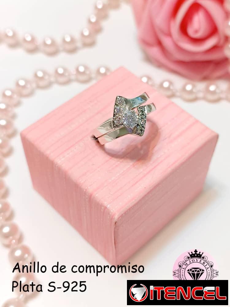 Anillos de compromiso en Plata S-925. LM joyería.