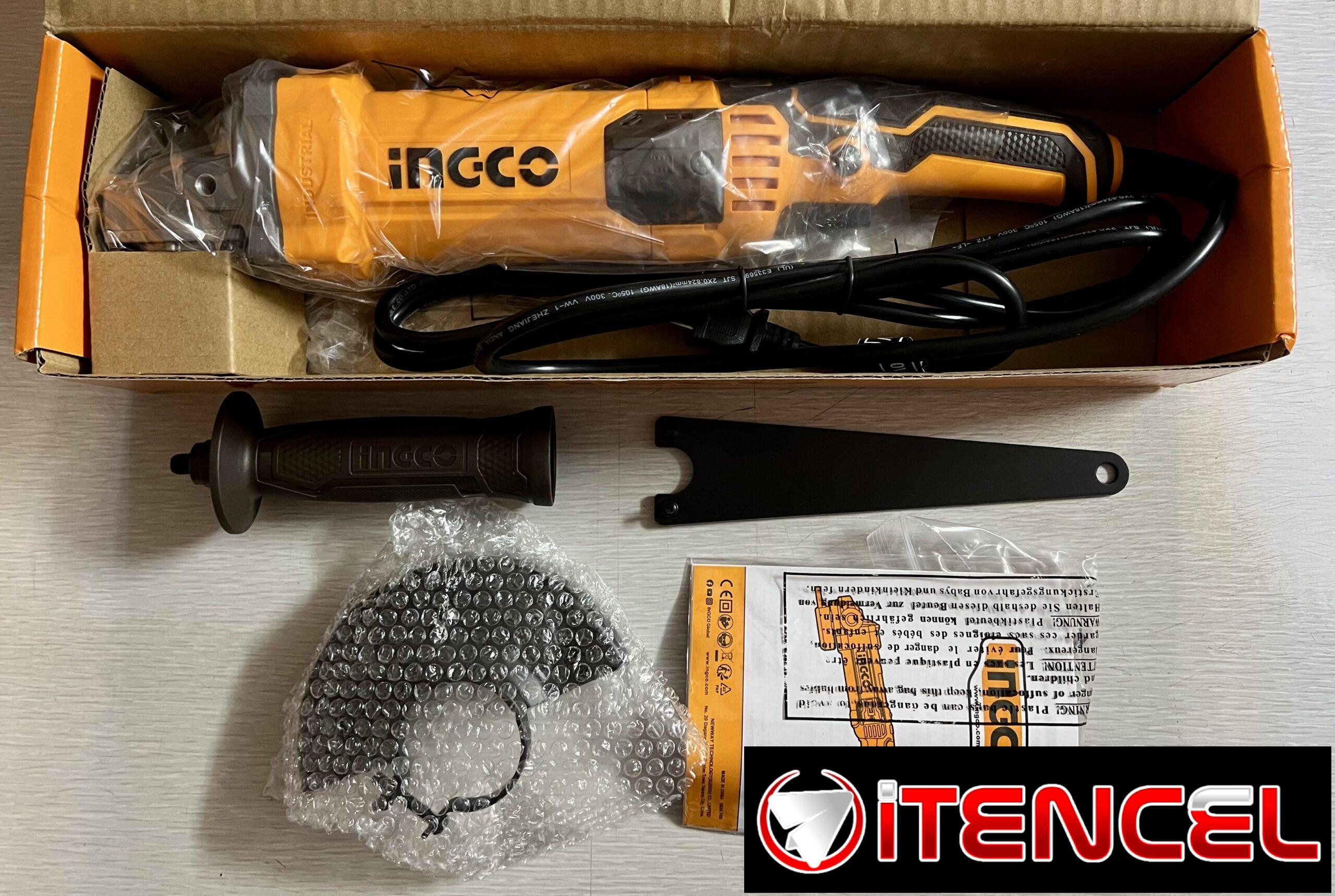 Amoladora angular INGCO 110 volt y 1100 watt para uso profesional