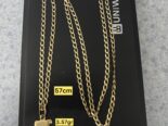 Cadenas original 10k largas macizas con dijes , 1.96gr y 3.57gr
