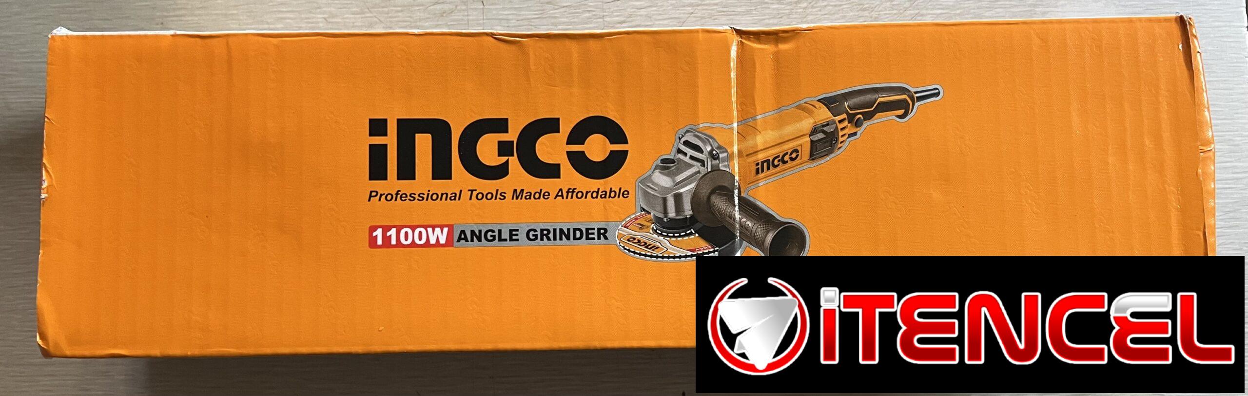 Amoladora angular INGCO 110 volt y 1100 watt para uso profesional