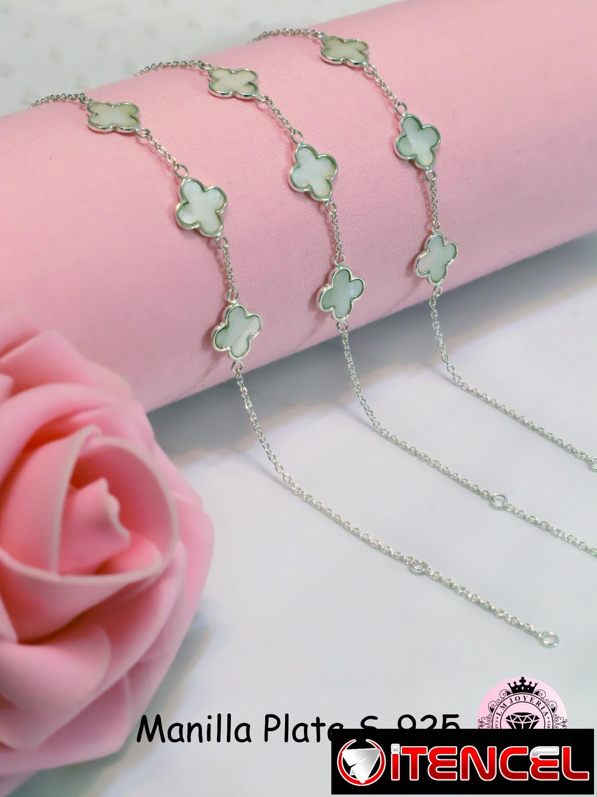 Manillas Van Cleef en Plata S-925. LM joyería. Garantía y comprobante de venta