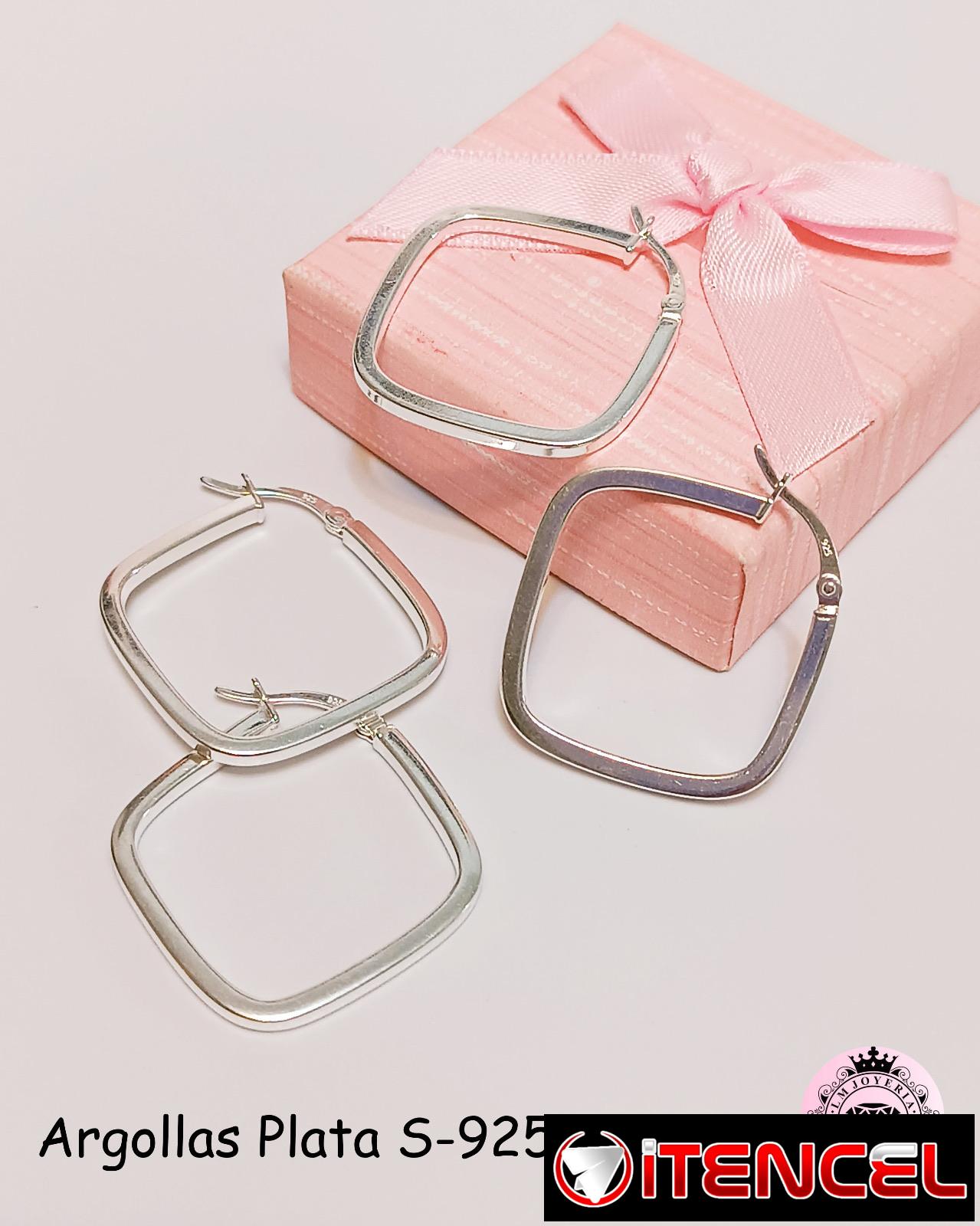 Argollas de Plata S-925. LM joyería.