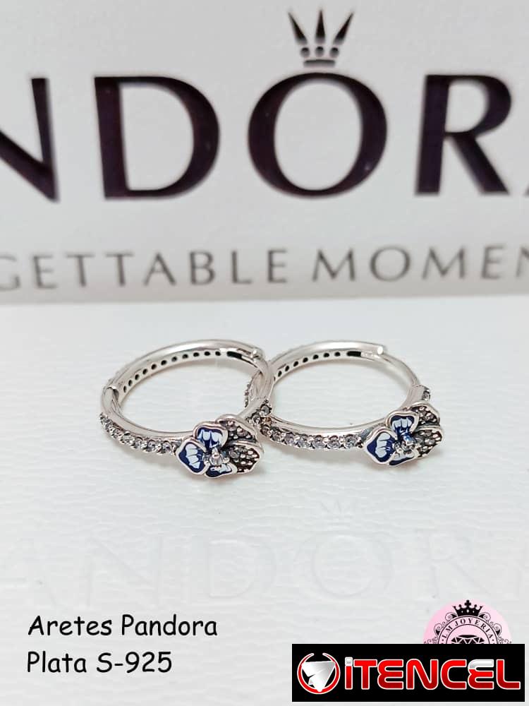 Aretes Pandora S-925. LM joyería