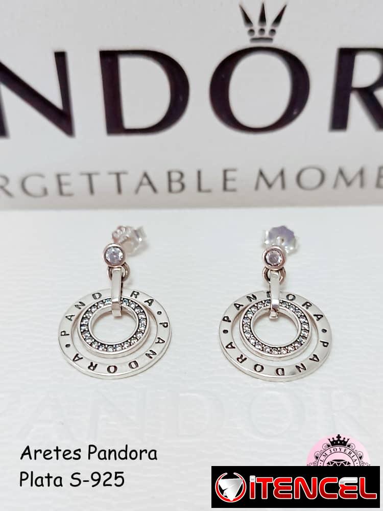 Aretes Pandora S-925. LM joyería