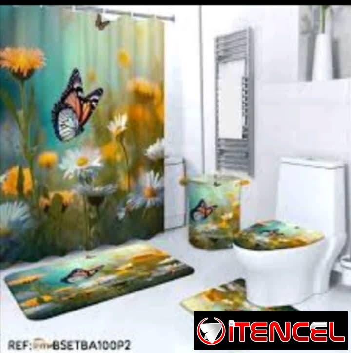 💦Set para baños de 5 piezas 🛀 ✅Diseños tal y como se ve en las fotos 📸