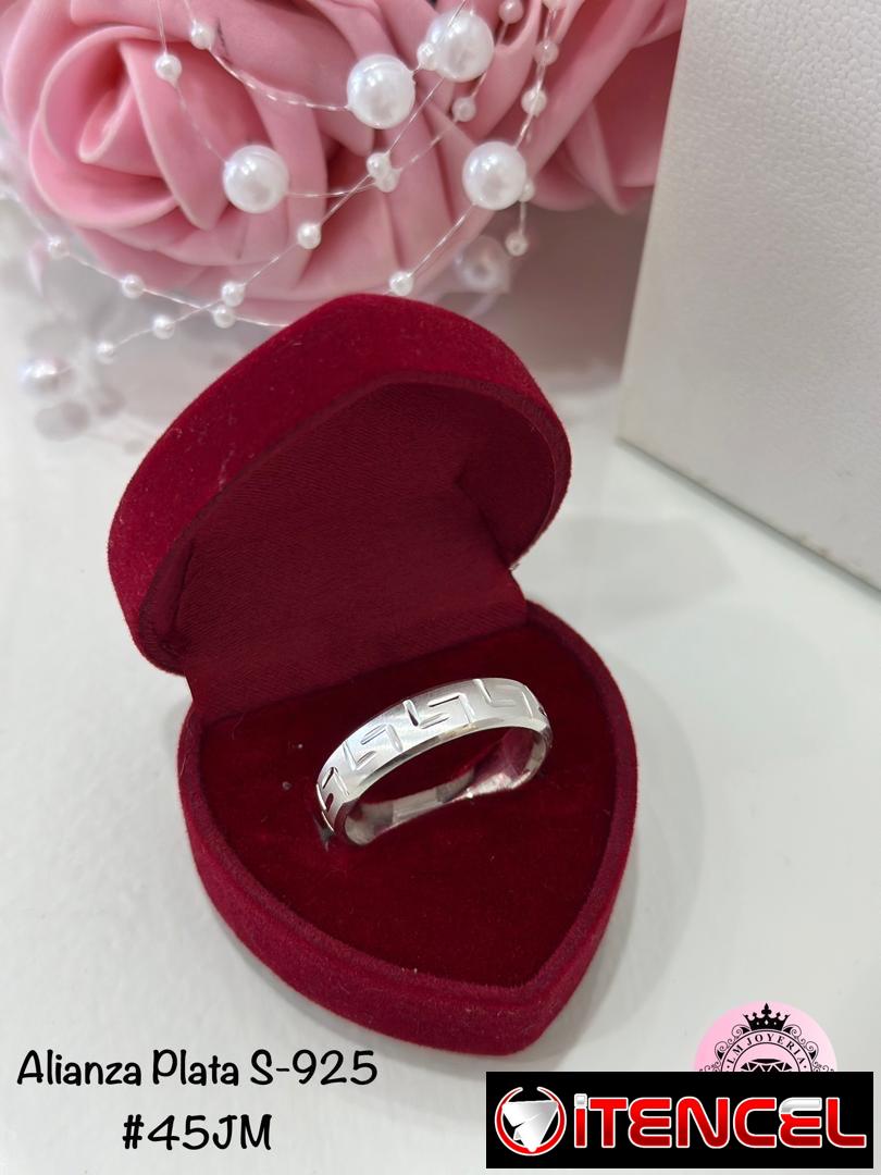 Alianzas Plata S-925. LM joyería.