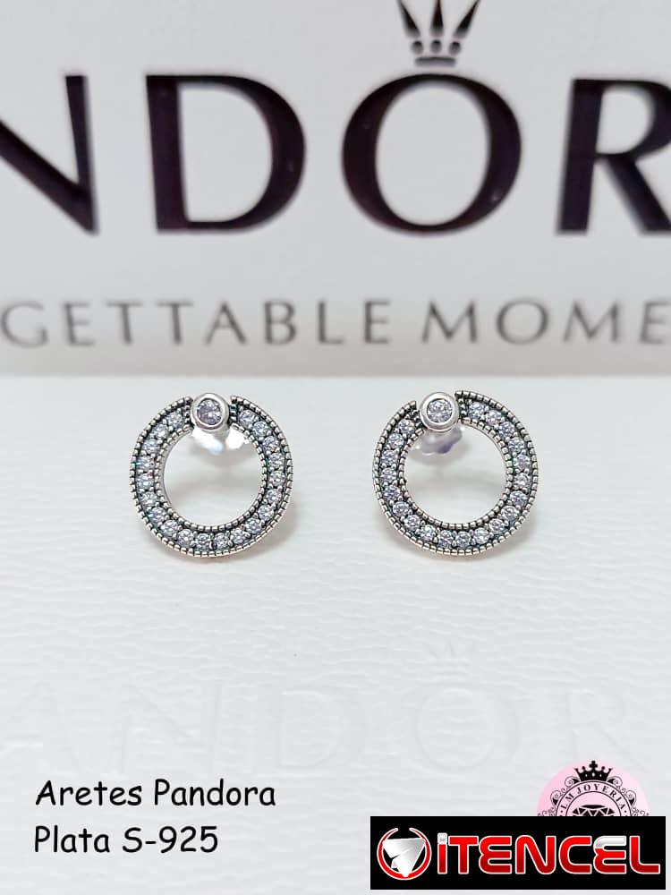 Aretes Pandora S-925. LM joyería