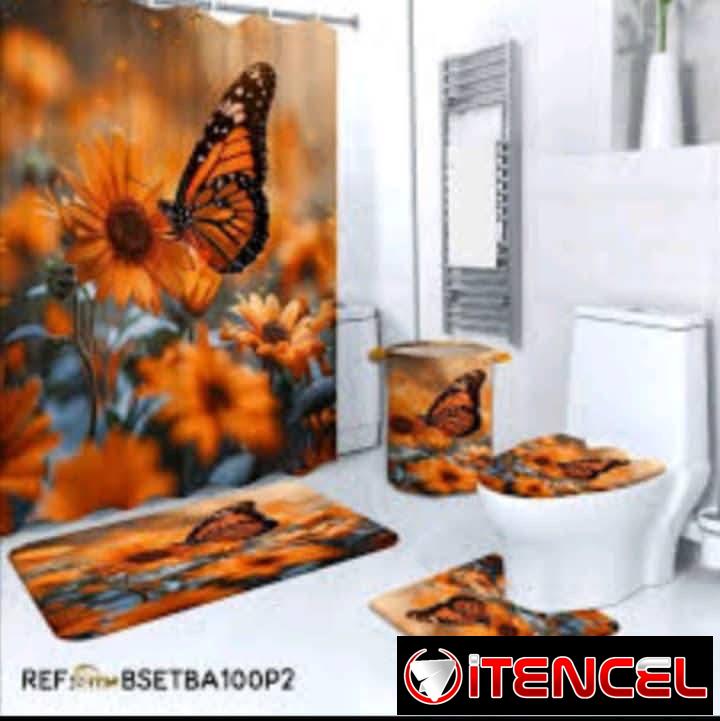 💦Set para baños de 5 piezas 🛀 ✅Diseños tal y como se ve en las fotos 📸