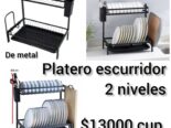 🍽️Plateros metálicos de 2 niveles 🏷️$13 000