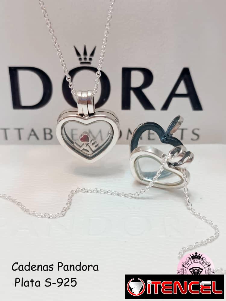 Cadenas Pandora plata S-925. LM joyería.