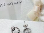 Aretes Pandora S-925. LM joyería