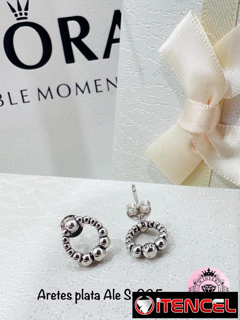 Aretes Pandora S-925. LM joyería