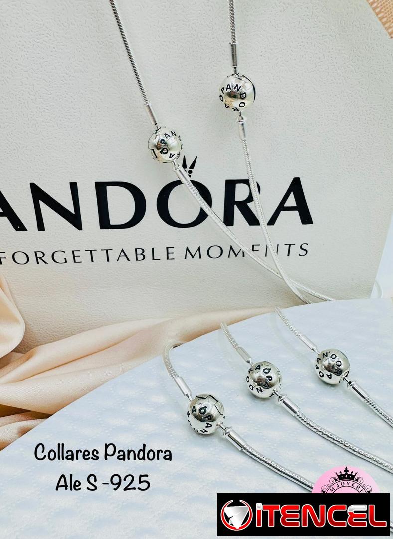 Cadenas Pandora plata S-925. LM joyería.