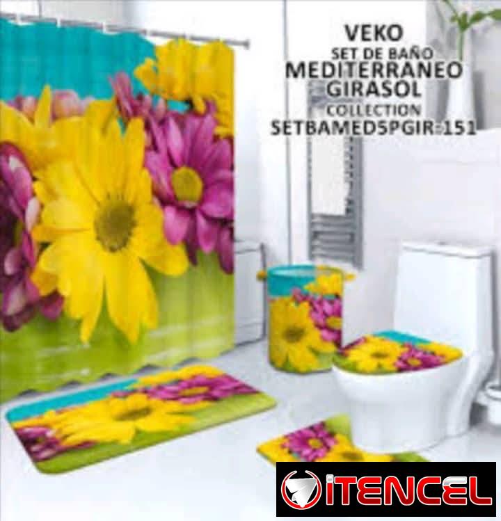 💦Set para baños de 5 piezas 🛀 ✅Diseños tal y como se ve en las fotos 📸