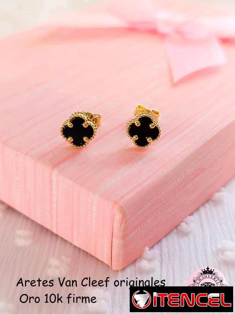 Aretes originales Oro10k. LM joyería. Van Cleef, Nuditos y otros