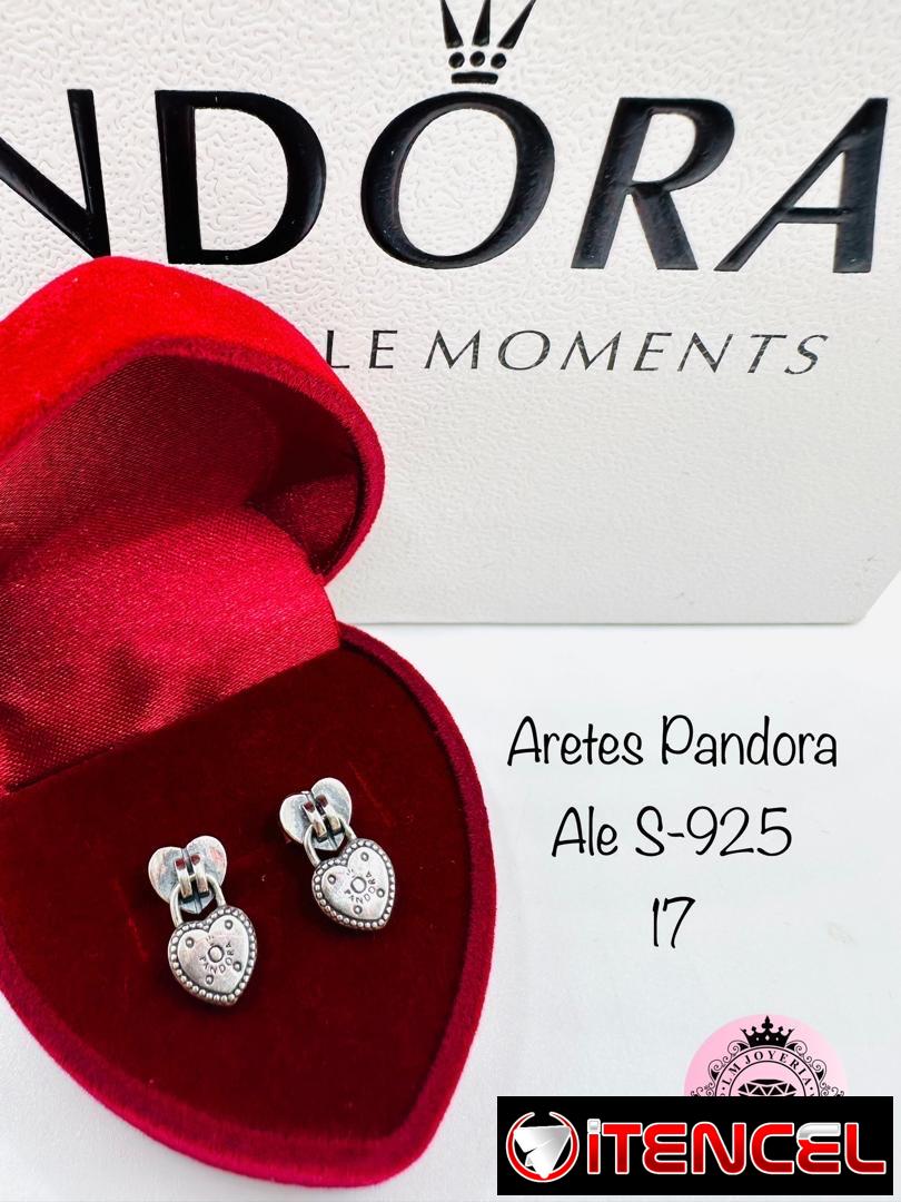Aretes Pandora S-925. LM joyería