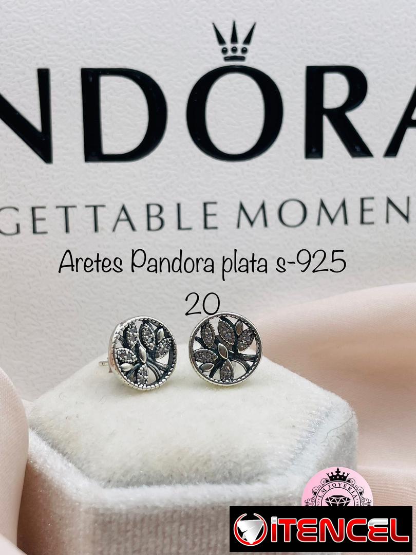 Aretes Pandora S-925. LM joyería