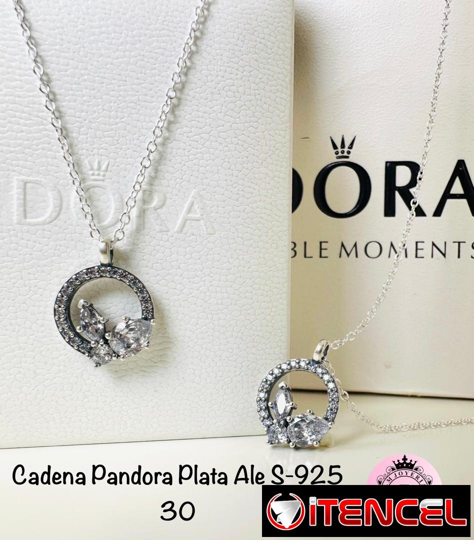 Cadenas Pandora plata S-925. LM joyería.